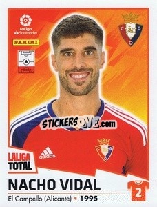 Cromo Nacho Vidal - LaLiga Total 2022-2023 - Panini