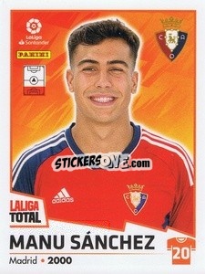 Sticker Manu Sánchez - LaLiga Total 2022-2023 - Panini
