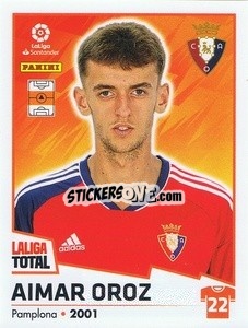 Figurina Aimar Oroz - LaLiga Total 2022-2023 - Panini