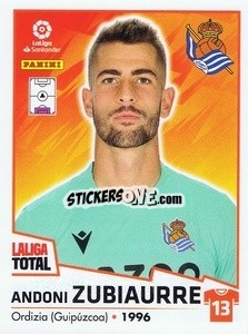 Figurina Zubiaurre - LaLiga Total 2022-2023 n. 334 - Panini