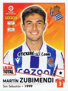 Sticker Zubimendi - LaLiga Total 2022-2023 n. 342 - Panini