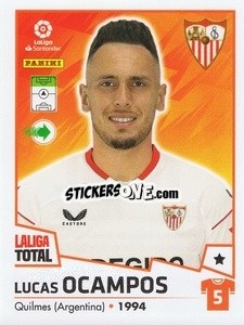 Cromo Ocampos - LaLiga Total 2022-2023 n. 372 - Panini