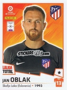 Cromo Oblak - LaLiga Total 2022-2023 - Panini