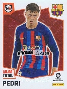 Sticker Pedri (FC Barcelona) - LaLiga Total 2022-2023 n. 481 - Panini