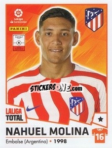 Figurina Nahuel Molina - LaLiga Total 2022-2023 - Panini