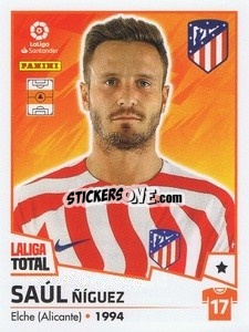Cromo Saúl - LaLiga Total 2022-2023 n. 63 - Panini