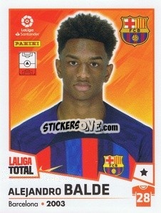 Sticker Balde - LaLiga Total 2022-2023 n. 74 - Panini