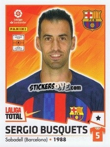 Sticker Sergio Busquets - LaLiga Total 2022-2023 - Panini