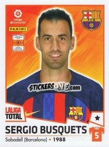 Sticker Sergio Busquets - LaLiga Total 2022-2023 n. 79 - Panini