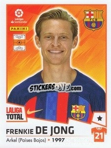 Sticker De Jong - LaLiga Total 2022-2023 n. 80 - Panini