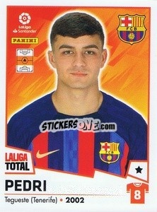 Figurina Pedri - LaLiga Total 2022-2023 - Panini