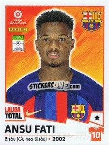Sticker Ansu Fati - LaLiga Total 2022-2023 n. 88 - Panini