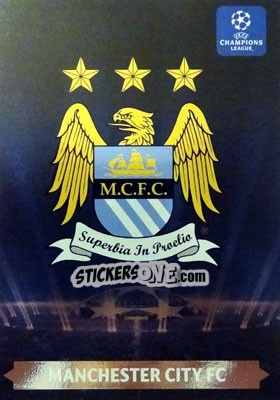 Sticker Manchester City FC - UEFA Champions League 2013-2014. Adrenalyn XL n. 17 - Panini