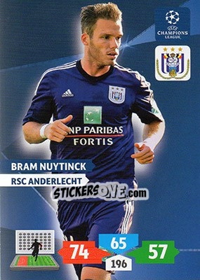 Sticker Bram Nuytinck - UEFA Champions League 2013-2014. Adrenalyn XL n. 39 - Panini