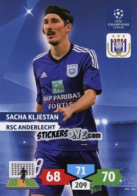Sticker Sacha Kljestan - UEFA Champions League 2013-2014. Adrenalyn XL n. 41 - Panini