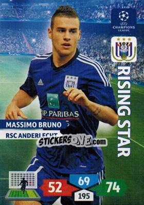 Sticker Massimo Bruno - UEFA Champions League 2013-2014. Adrenalyn XL n. 45 - Panini