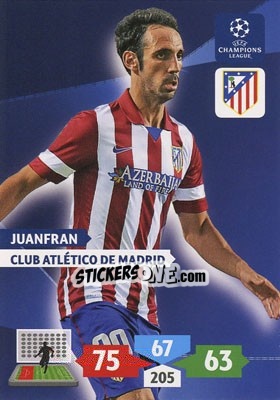 Sticker Juanfran - UEFA Champions League 2013-2014. Adrenalyn XL - Panini