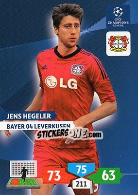 Cromo Jens Hegeler - UEFA Champions League 2013-2014. Adrenalyn XL n. 75 - Panini