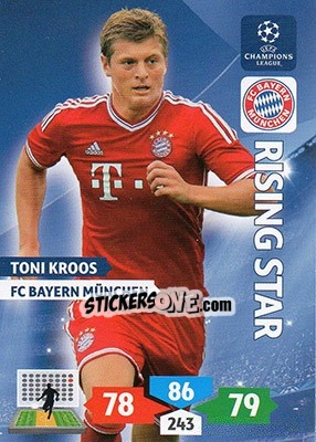 Sticker Toni Kroos - UEFA Champions League 2013-2014. Adrenalyn XL - Panini