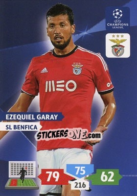 Figurina Ezequiel Garay - UEFA Champions League 2013-2014. Adrenalyn XL - Panini