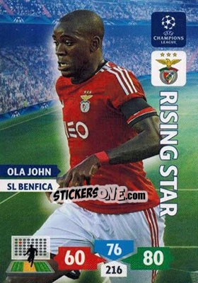 Sticker Ola John - UEFA Champions League 2013-2014. Adrenalyn XL - Panini