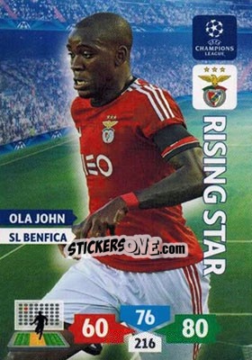Cromo Ola John - UEFA Champions League 2013-2014. Adrenalyn XL n. 97 - Panini
