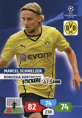 Sticker Marcel Schmelzer - UEFA Champions League 2013-2014. Adrenalyn XL - Panini