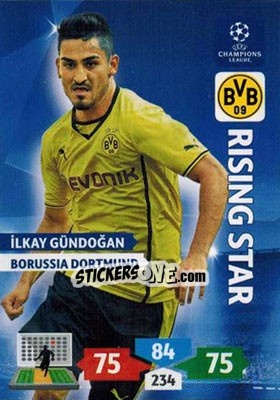 Sticker Ilkay Gündoğan - UEFA Champions League 2013-2014. Adrenalyn XL n. 104 - Panini