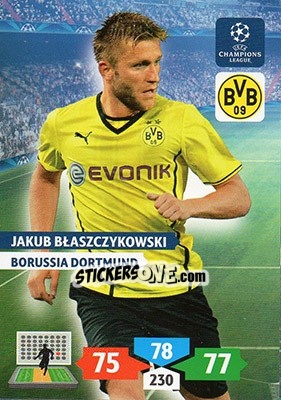 Sticker Jakub Błaszczykowski - UEFA Champions League 2013-2014. Adrenalyn XL n. 106 - Panini