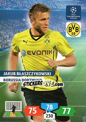 Sticker Jakub Błaszczykowski - UEFA Champions League 2013-2014. Adrenalyn XL - Panini