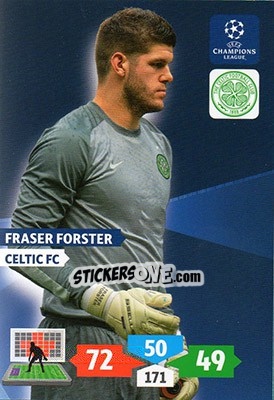 Sticker Fraser Forster - UEFA Champions League 2013-2014. Adrenalyn XL n. 109 - Panini