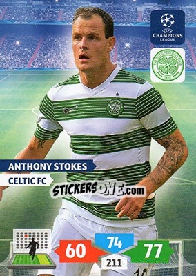 Sticker Anthony Stokes - UEFA Champions League 2013-2014. Adrenalyn XL - Panini