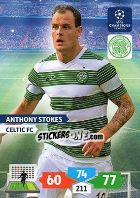 Sticker Anthony Stokes - UEFA Champions League 2013-2014. Adrenalyn XL n. 116 - Panini