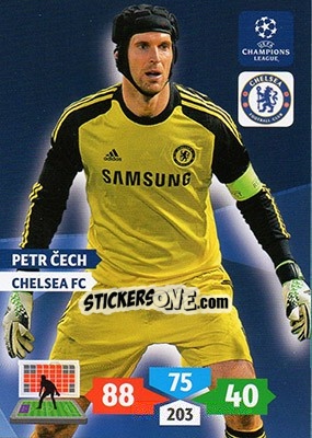 Sticker Petr Cech - UEFA Champions League 2013-2014. Adrenalyn XL n. 118 - Panini