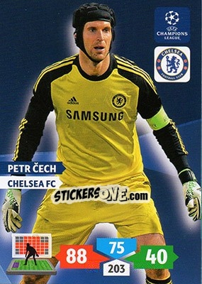 Sticker Petr Cech - UEFA Champions League 2013-2014. Adrenalyn XL - Panini