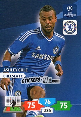Sticker Ashley Cole - UEFA Champions League 2013-2014. Adrenalyn XL n. 120 - Panini