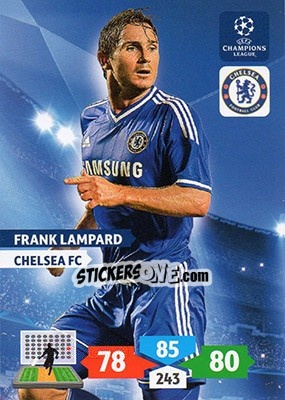 Sticker Frank Lampard - UEFA Champions League 2013-2014. Adrenalyn XL n. 121 - Panini