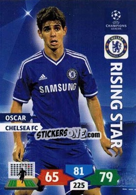 Sticker Oscar - UEFA Champions League 2013-2014. Adrenalyn XL n. 122 - Panini