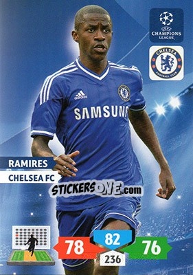 Sticker Ramires - UEFA Champions League 2013-2014. Adrenalyn XL n. 123 - Panini
