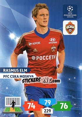 Sticker Rasmus Elm - UEFA Champions League 2013-2014. Adrenalyn XL - Panini