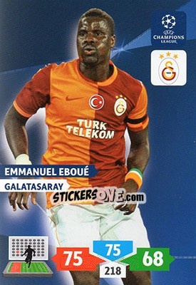 Sticker Emmanuel Eboué - UEFA Champions League 2013-2014. Adrenalyn XL - Panini