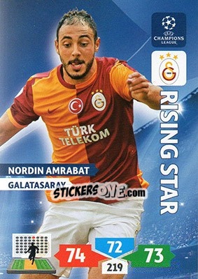 Sticker Nordin Amrabat - UEFA Champions League 2013-2014. Adrenalyn XL - Panini