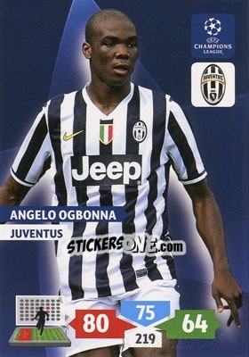 Sticker Angelo Ogbonna - UEFA Champions League 2013-2014. Adrenalyn XL n. 146 - Panini
