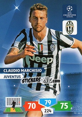 Figurina Claudio Marchisio - UEFA Champions League 2013-2014. Adrenalyn XL - Panini