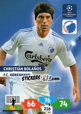 Figurina Christián Bolaños - UEFA Champions League 2013-2014. Adrenalyn XL - Panini