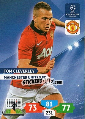 Sticker Tom Cleverley - UEFA Champions League 2013-2014. Adrenalyn XL - Panini