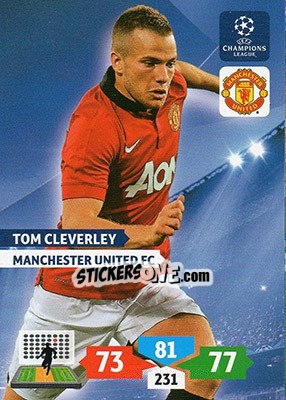 Sticker Tom Cleverley - UEFA Champions League 2013-2014. Adrenalyn XL n. 177 - Panini