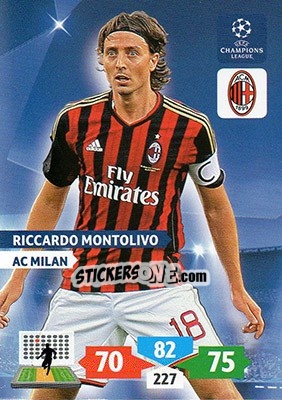 Sticker Riccardo Montolivo - UEFA Champions League 2013-2014. Adrenalyn XL - Panini