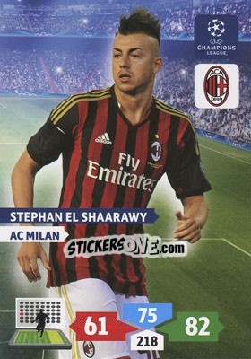 Sticker Stephan El Shaarawy - UEFA Champions League 2013-2014. Adrenalyn XL n. 189 - Panini
