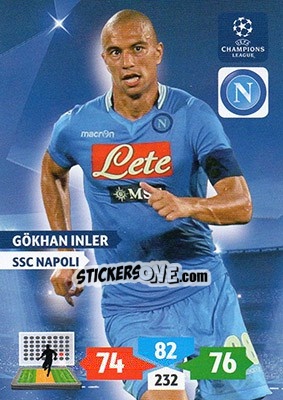 Sticker Gökhan Inler - UEFA Champions League 2013-2014. Adrenalyn XL - Panini